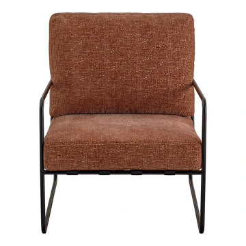 Gaspard Armchair - Rosewood Jacquard Velvet