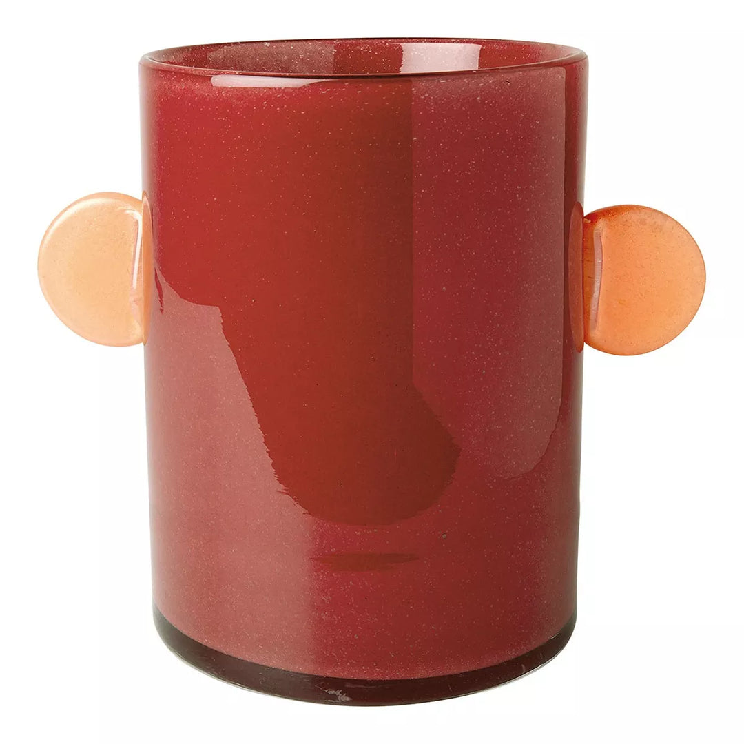 Pipa Glass Vase - Raspberry