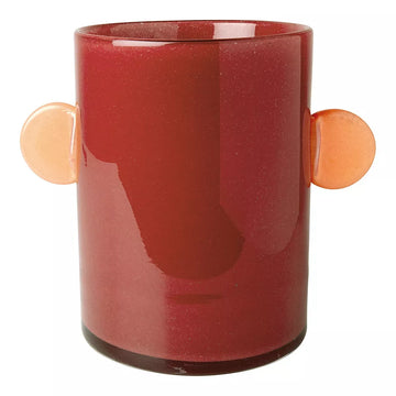 Pipa Glass Vase - Raspberry