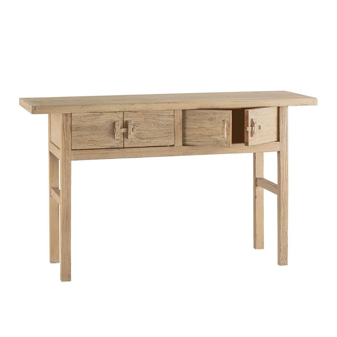 Bao Recycled Natural Elm Console Table