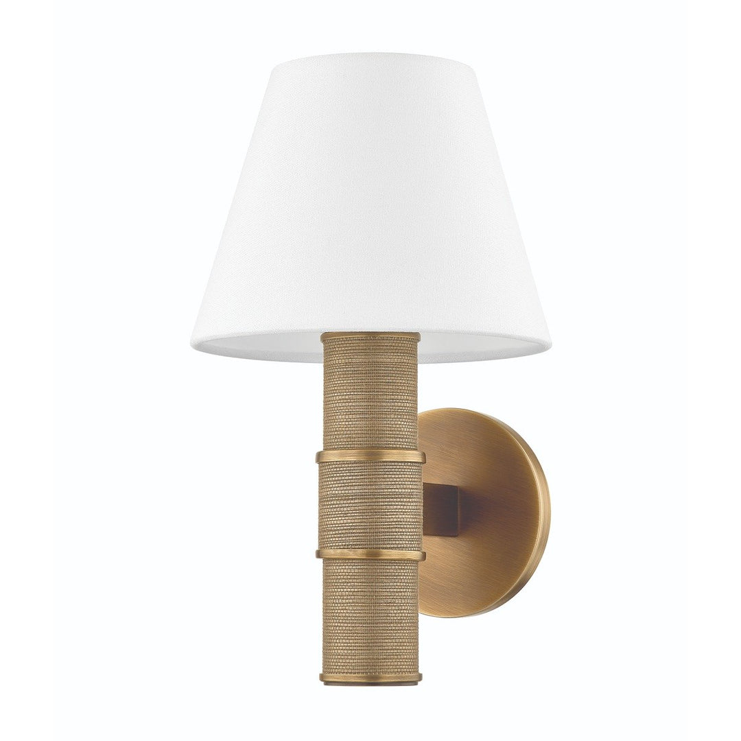 Denton 1 Light Wall Sconce - Patina Brass Hudson Valley Lighting 2