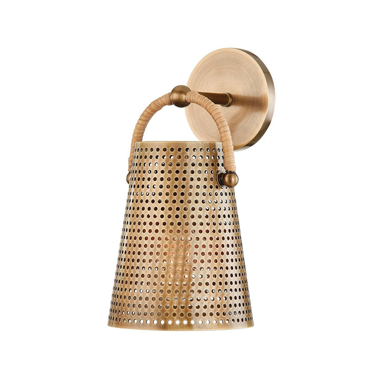Nile 1 Light Wall Sconce - Patina Brass Hudson Valley Lighting 1