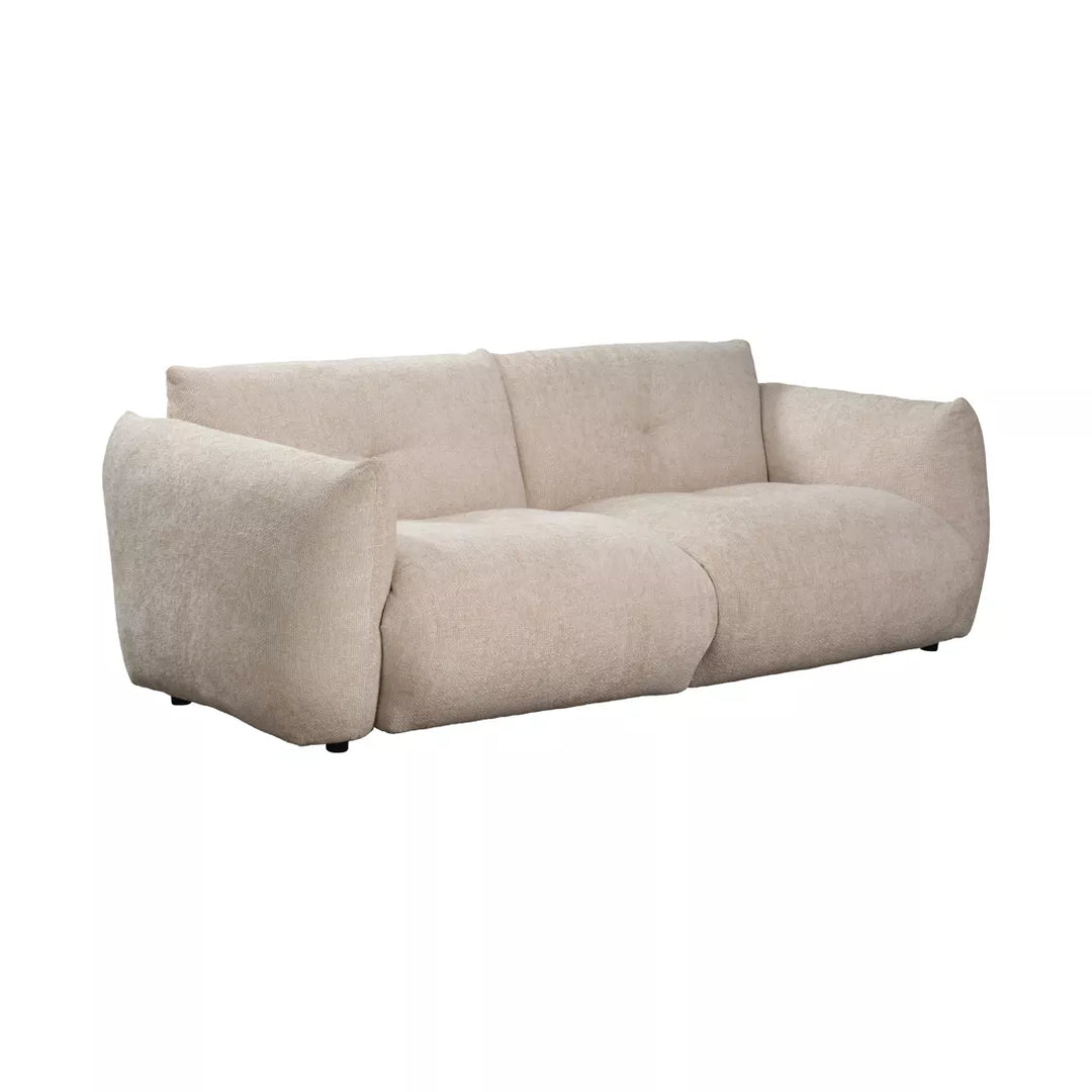 Bronte 3 Seater Chenille Sofa - Pearl