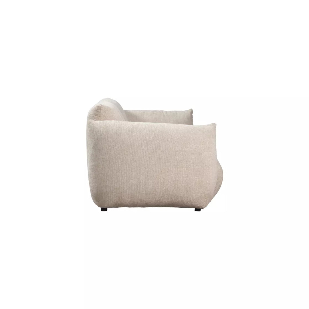 Bronte 3 Seater Chenille Sofa - Pearl