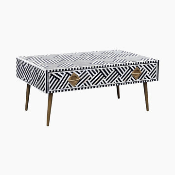 Ivy & Elm Kiko 2 Drawer Bone Inlay Coffee Table