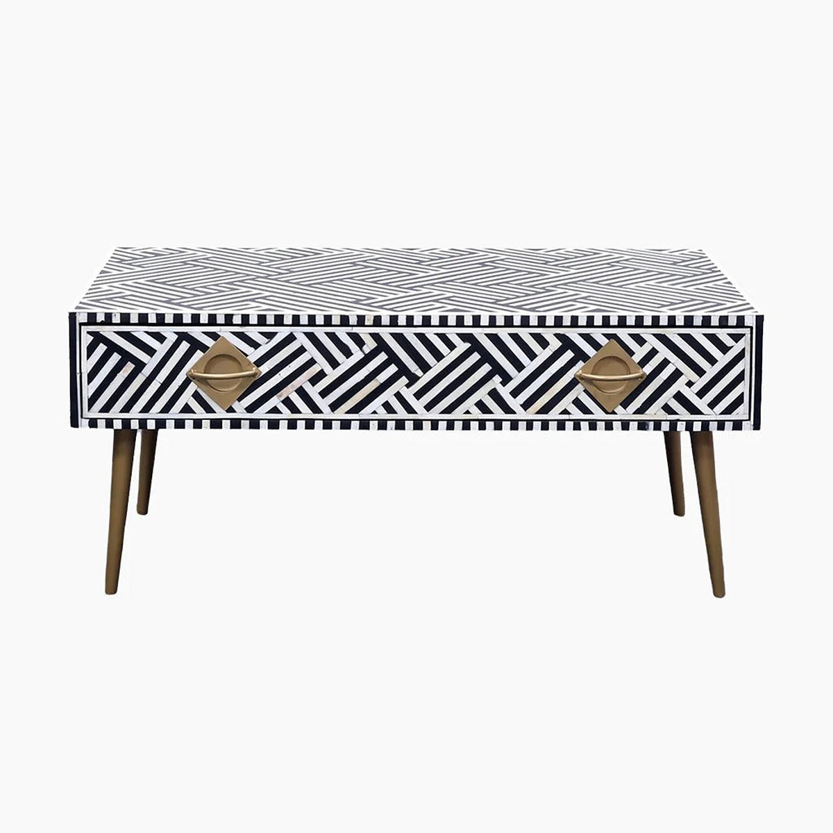 Ivy & Elm Kiko 2 Drawer Bone Inlay Coffee Table