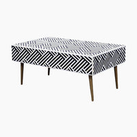 Ivy & Elm Kiko 2 Drawer Bone Inlay Coffee Table