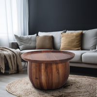 Ivy & Elm Ember Sculptural Wooden Coffee Table