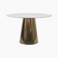 Ivy & Elm Saraya Marble Top End Table