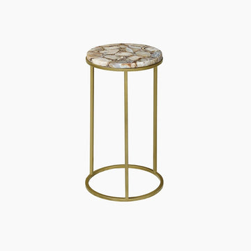 Ivy & Elm Kleo Natural Agate End Table