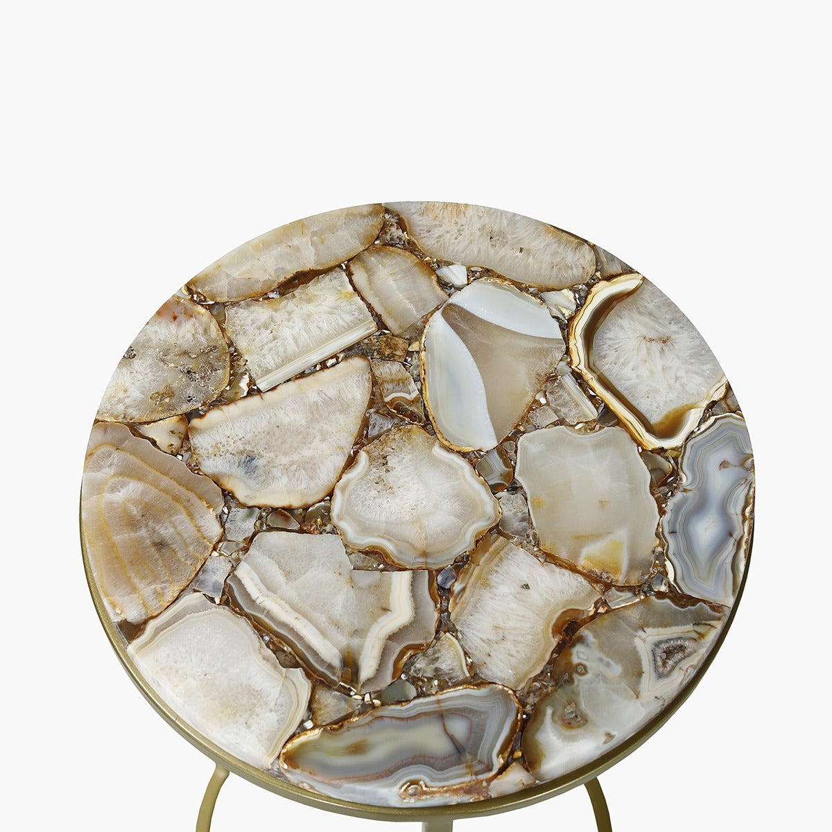 Ivy & Elm Kleo Natural Agate End Table