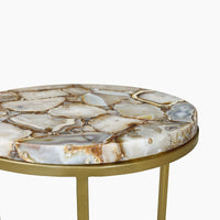 Ivy & Elm Kleo Natural Agate End Table