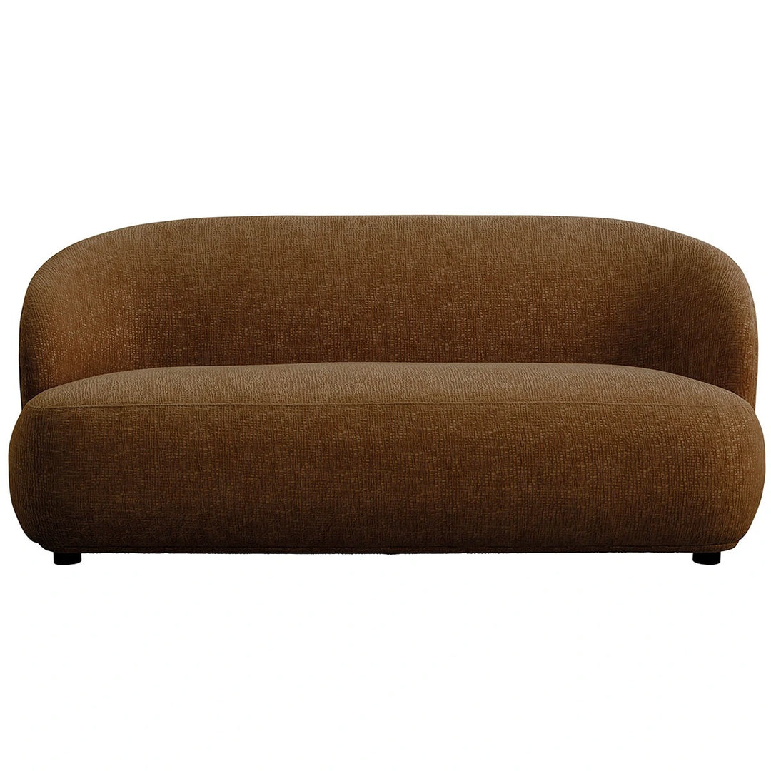 Lisette Marbled Velvet Sofa - Tobacco