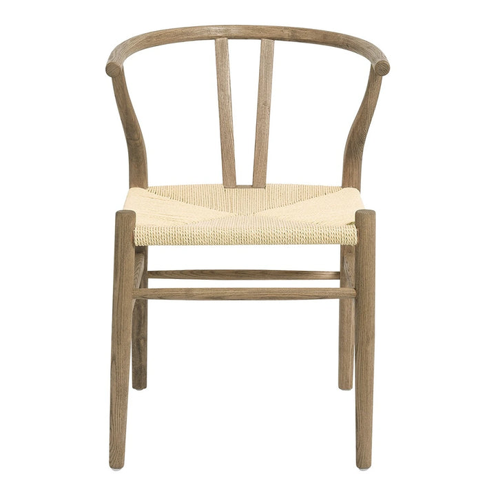 Njord Set of 2 Ash Wood Dining Chairs - Natural