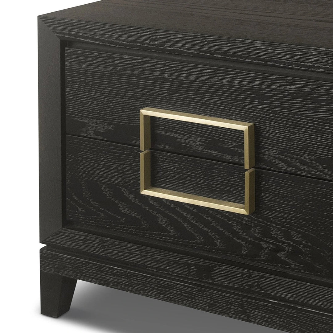 Lucca Bedside Cabinet - Dark Brown