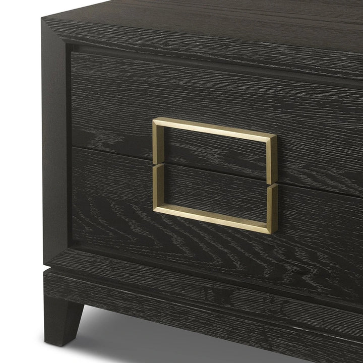 Lucca Bedside Cabinet - Dark Brown