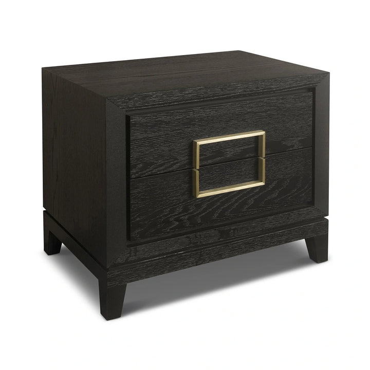 Lucca Bedside Cabinet - Dark Brown