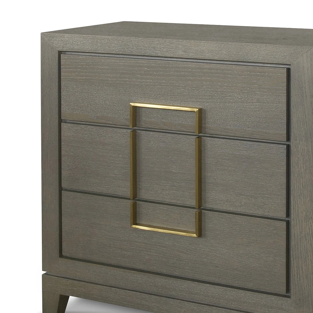 Lucca 3 Drawer Chest of Drawers - Dark Wood
