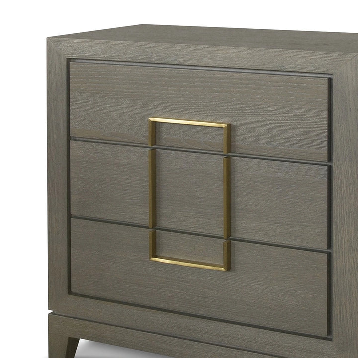 Lucca 3 Drawer Chest of Drawers - Dark Wood