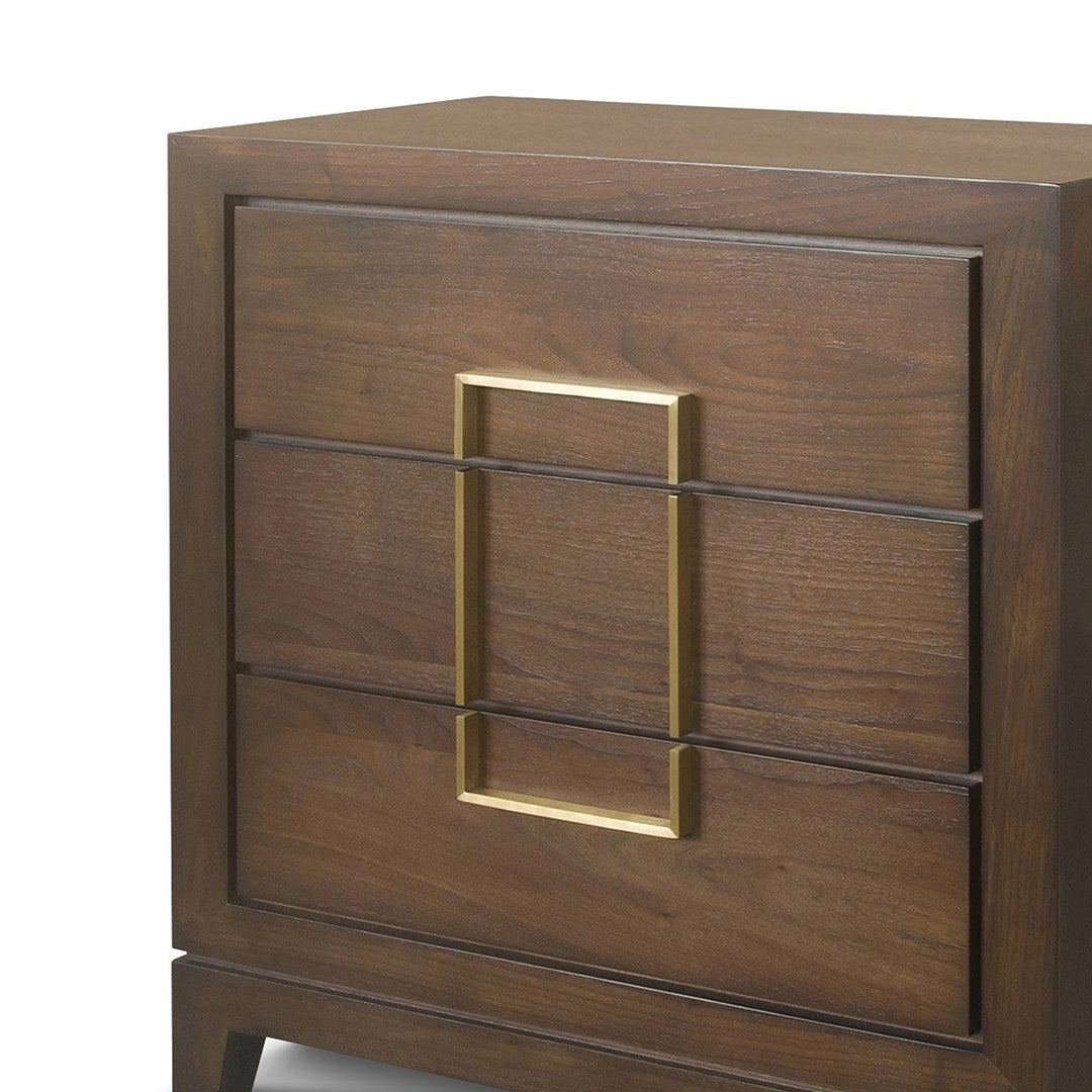 Lucca 3 Drawer Chest of Drawers - Walnut