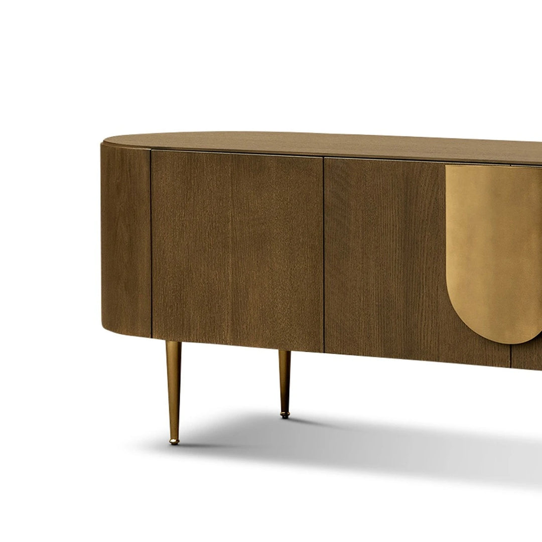 Napa Media Unit - Caramel Oak & Bronze