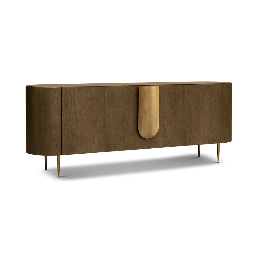 Napa Sideboard - Caramel Oak & Bronze