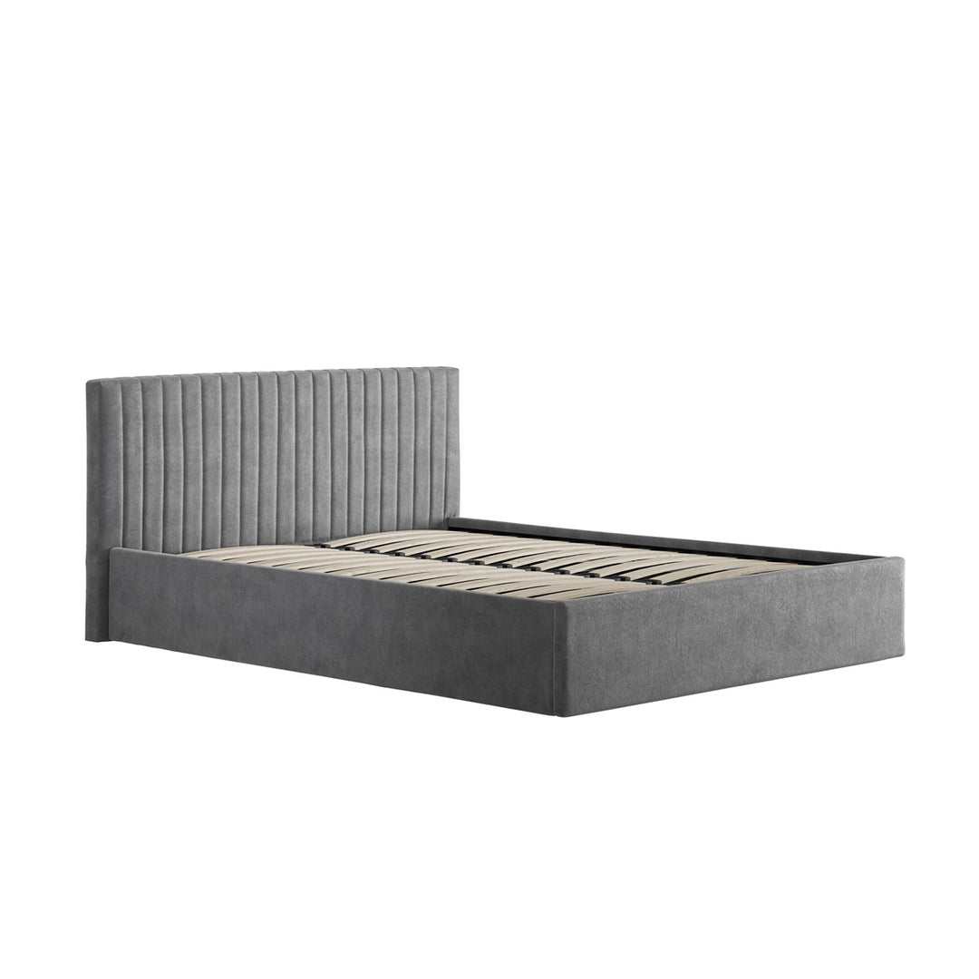 Emden Double Ottoman Bed - Silver LPD Home 4