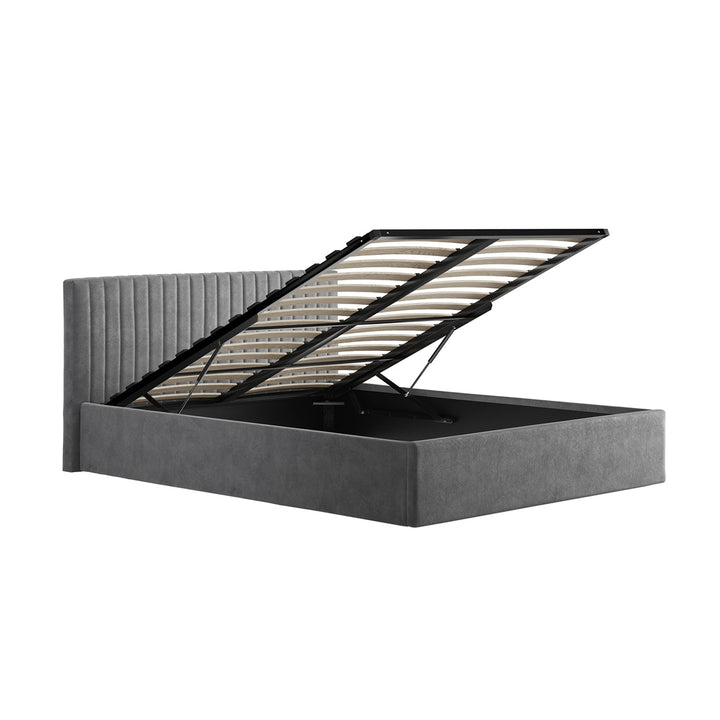 Emden Double Ottoman Bed - Silver LPD Home 5