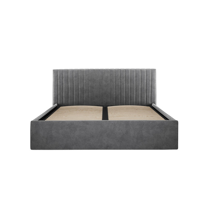 Emden Kingsize Ottoman Bed - Silver LPD Home 1