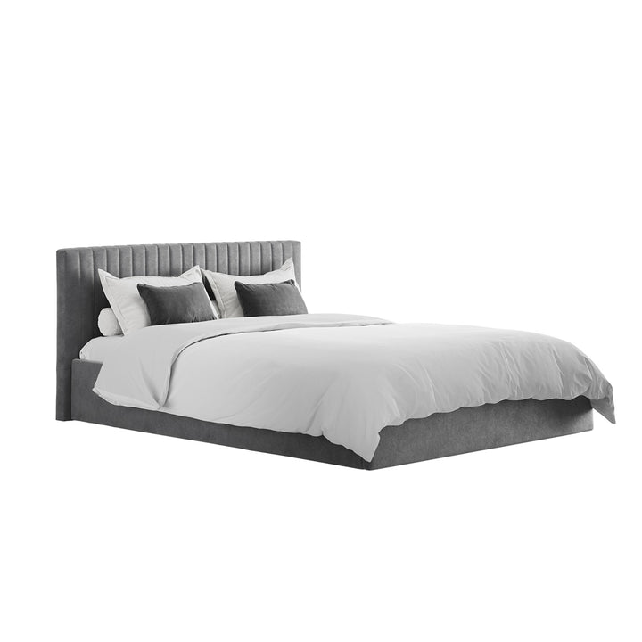 Emden Kingsize Ottoman Bed - Silver LPD Home 3