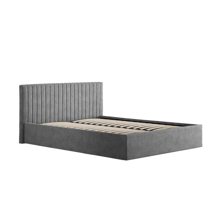 Emden Kingsize Ottoman Bed - Silver LPD Home 4