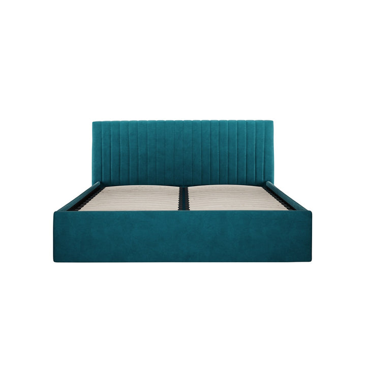 Emden Double Ottoman Bed - Teal LPD Home 1