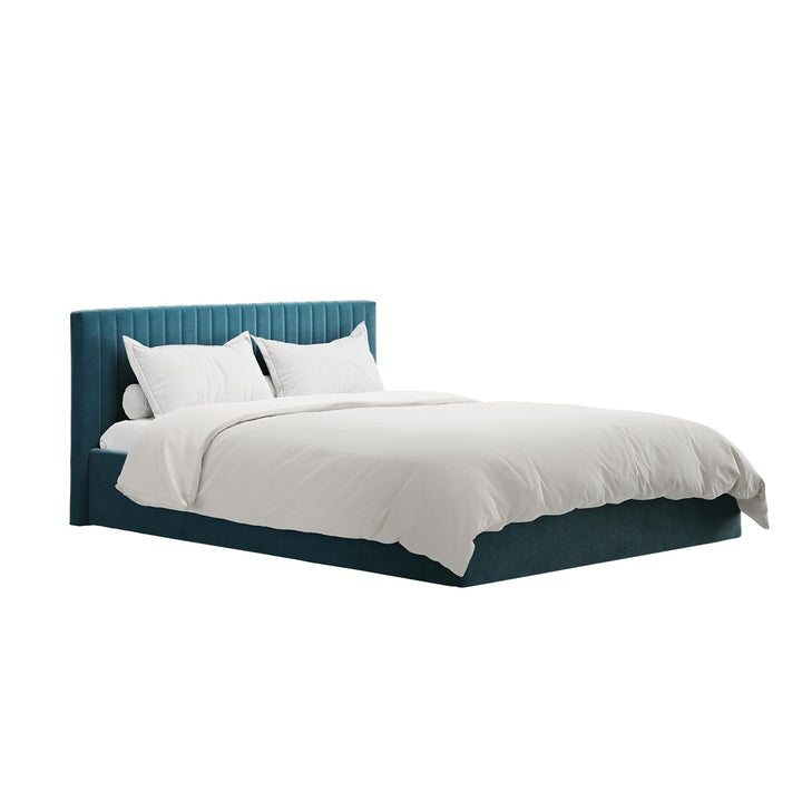 Emden Double Ottoman Bed - Teal LPD Home 2