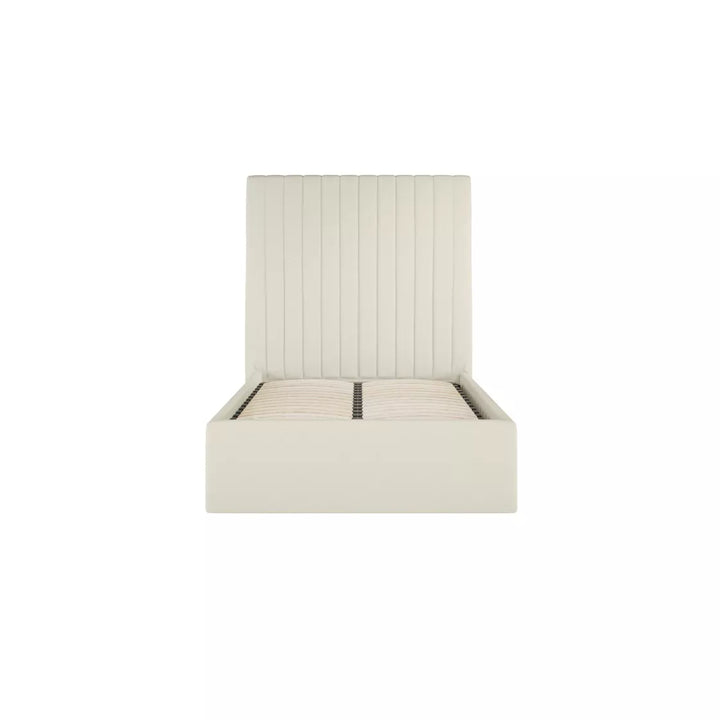 Palma Ottoman Upholstered Bed - Cream