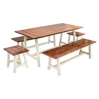 Ivyline Broadway Acacia Wood 5 piece Furniture Set