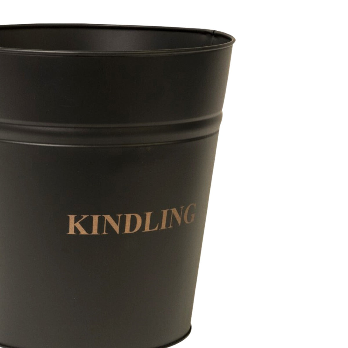 Ivyline Kindling Bucket in Black