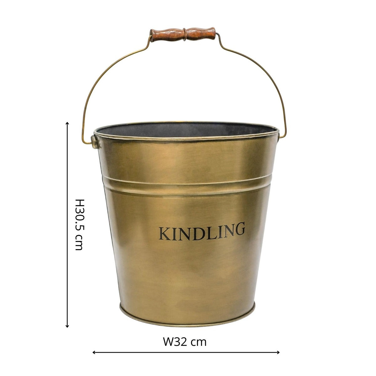 Ivyline Brass Kindling Bucket