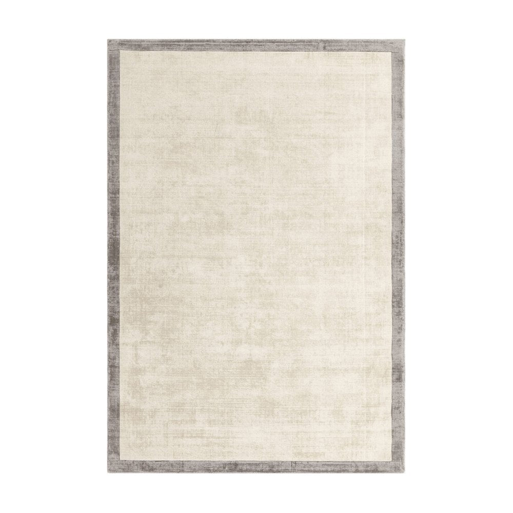 Blade Border Rug Blade Border Rug - Putty & Silver – Olivia's