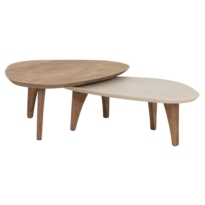 Bliss Mortex Set of 2 Pebble Coffee Tables