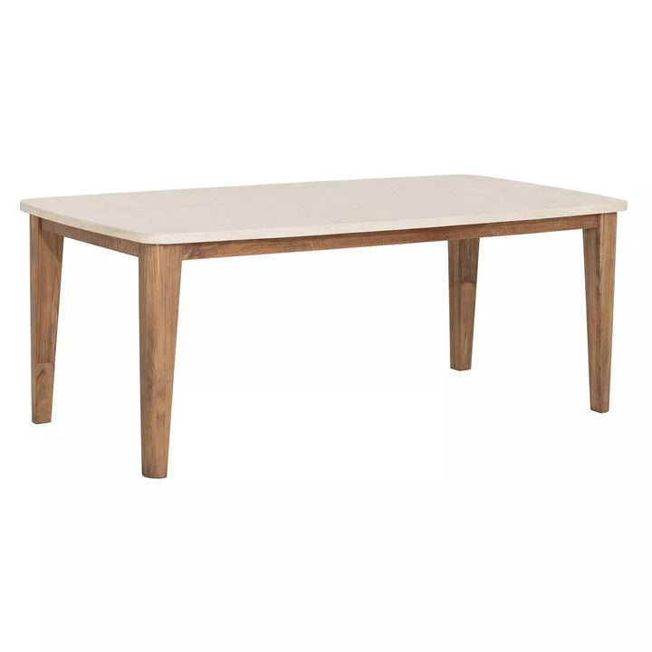 Bliss Mortex Top Rectangular Dining Table - Teakwood