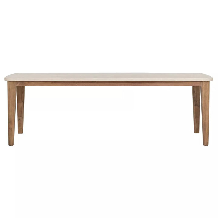 Bliss Mortex Top Rectangular Dining Table - Teakwood