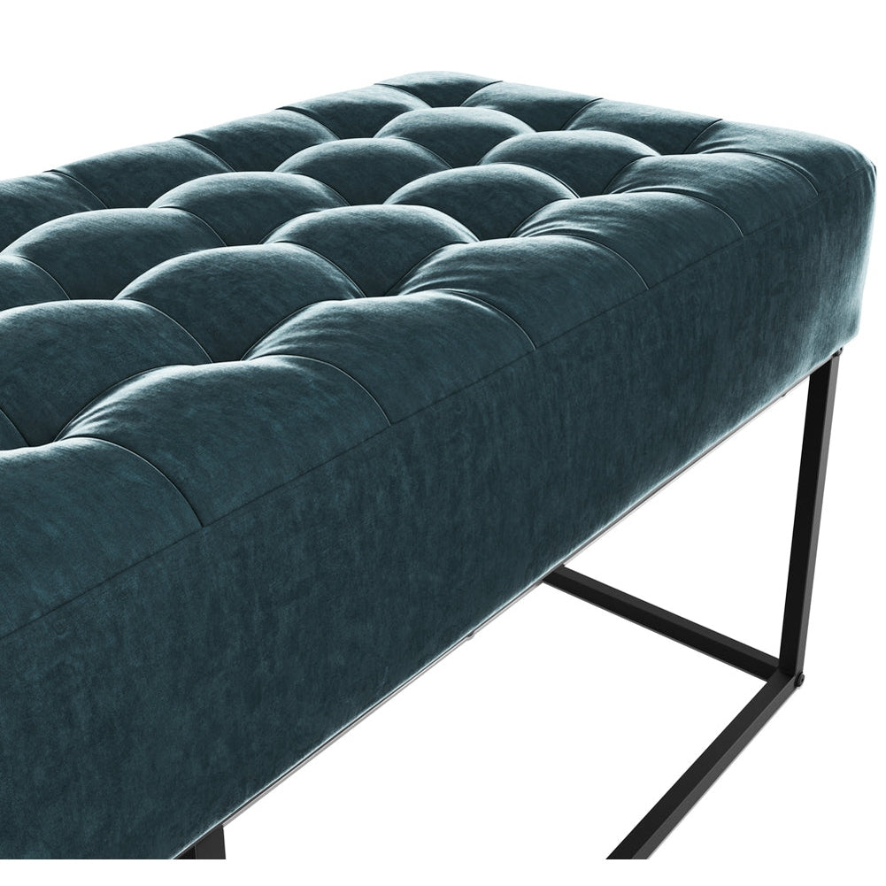 O&Co Richmond Dining Bench in Yale Blue