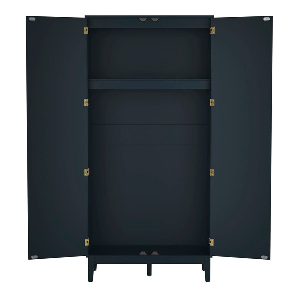 O&Co Lyon 2 Door Wardrobe in Blue