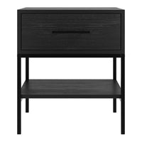 O&Co Borough Bedside Cabinet in Matte Black