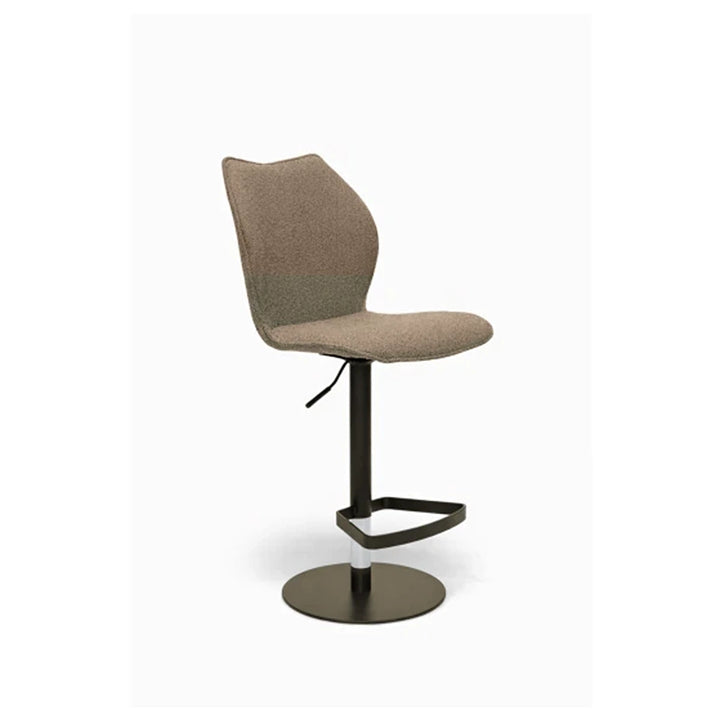 Kiq Taupe Monza Adjustable Barstool - Anodic Brown
