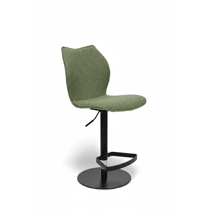 Kiq Green Monza Melange Adjustable Barstool - Black