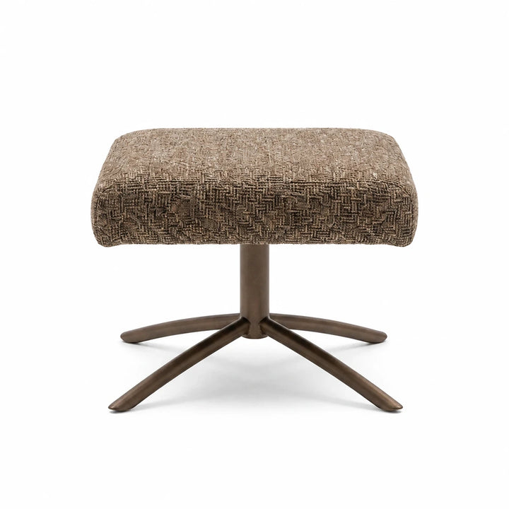 Layla Taupe Monza Footstool - Anodic Brown