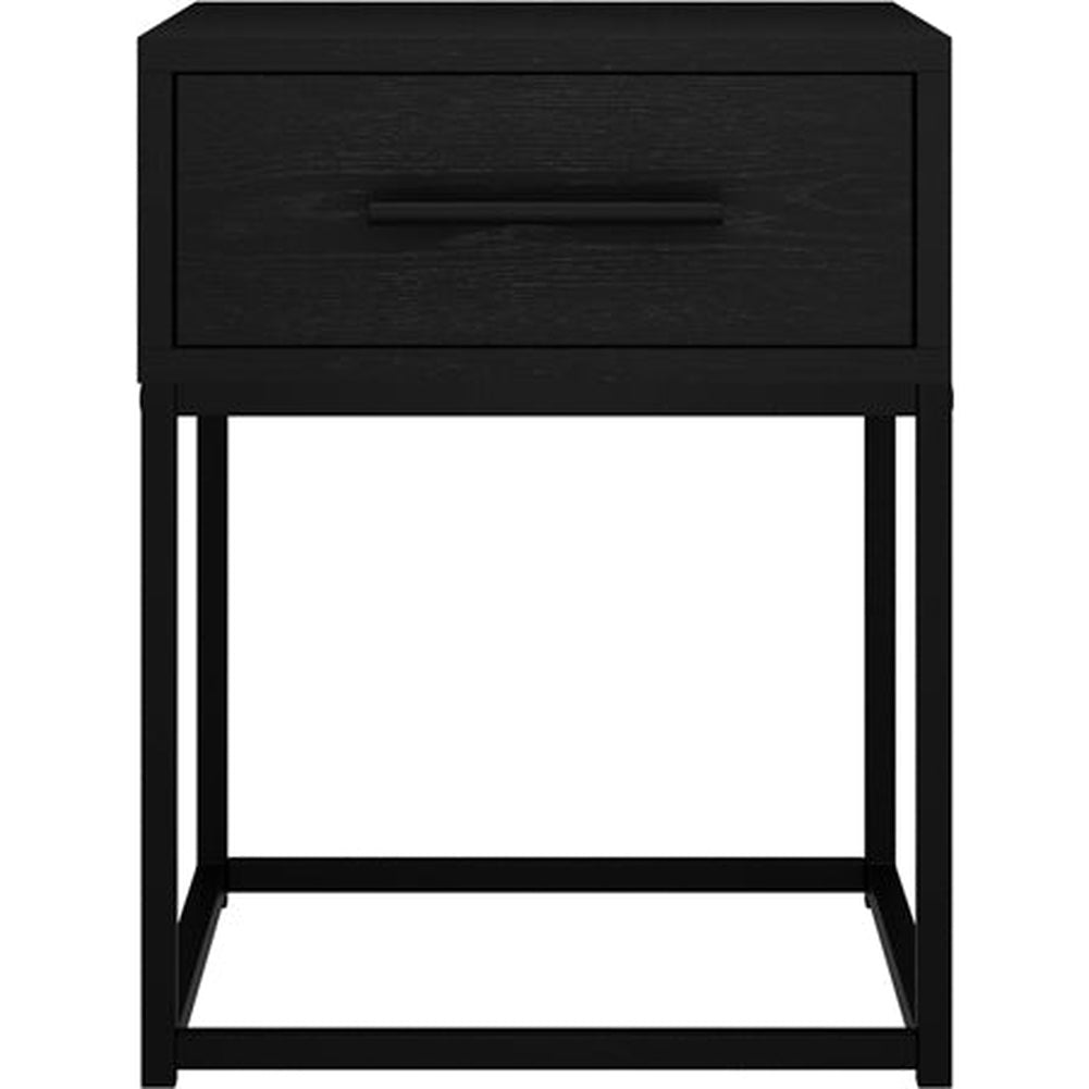 O&Co Reign Bedside Cabinet in Matte Black