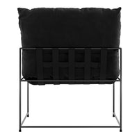 O&Co Brooklyn Accent Chair in Black Velvet