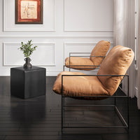 O&Co Brooklyn Tobacco Accent Chair in Brown